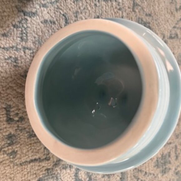 New Rae Dunn Mini Egg Shaped Baby Blue EGG HUNT Canister - Picture 7 of 8
